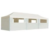 vidaXL Carpa Plegable Pop-up Con 8 Paredes Laterales 3x9 M Crema