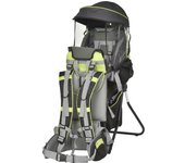 Homcom Mochila Portabebés Plegable Ergonómica con Base de Soporte Múltiples Bolsillos para 6-36 Meses Carga 18 kg 38x77x87,5 cm   Aosom España