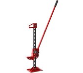 Homcom Gato de elevación gato de coche altura de elevación 10-105 cm carga máx. 3 toneladas acero 24x13x120 cm Rojo   Aosom España