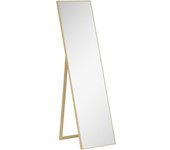 Homcom Espejo de Cuerpo Entero con Soporte, de pie, 40 cm x 150 cm, Natural