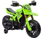AIYAPLAY Moto Eléctrica para Niños de +3 Años Moto a Batería para Niños 6V con Ruedas de Auxiliar y Bocina Carga 30 kg Verde