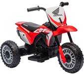 Homcom Moto Eléctrica para Niños Honda CRF450RL Licenciada Velocidad 3 km/h Sonidos Realistas Rojo 71x40,5x43,5 cm   Aosom España