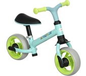 AIYAPLAY Bicicleta de Equilibrio para Niños de 18-48 Meses con Asiento Ajustable en Altura Carga 25 kg 66,5x34x47 cm Turquesa y Verde