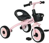 AIYAPLAY Triciclo para Niños de 2 a 5 Años Bicicleta Infantil con Asiento Ajustable Cesta Timbre y Pedales 70,5x50x58 cm Rosa   Aosom España