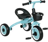 AIYAPLAY Triciclo para Niños de 2 a 5 Años Bicicleta Infantil con Asiento Ajustable Cesta Timbre y Pedales 70,5x50x58 cm Azul   Aosom España