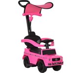 Homcom Coche Correpasillos para Niños de 1-3 Años con Licencia Mercedes G350 Capota Extraíble y Barandilla 85,5x40,5x95 cm Rosa