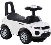 Homcom Quad Correpasillos Niño Coche sin Pedales para Bebé Juguete Andador Estilo Carrera con Orador 62x28x41,5cm Blanco   Aosom España