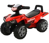 Homcom Quad Correpasillos para Niños de 18-36 Meses Coche con Luces Bocina y Espacio Secreto de Almacenaje 60x31x42 cm Rojo   Aosom España