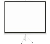 Homcom Pantalla de Proyector Manual 120 Pulgadas 4:3 Altura Ajustable 244x183 cm para Cine en Casa Presentaciones Blanco   Aosom España