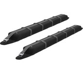 Homcom Barras de Techo Universales para Vehículos Baca Portaequipajes con Función Autoinflable Carga máx.75 kg 120x12x7cm Negro   Aosom España