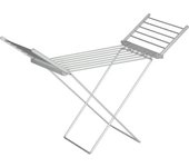 Homcom Secador de ropa eléctrico con 2 alas laterales extensibles marco de aleación de aluminio 144 x 53 x 91 cm