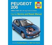 Manual de reparación (Haynes servicio y manuales de reparación) y servicio de Peugeot 206 21.1 x 1.9 x 27.1 cm
