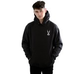 Absolute Cult Bugs Bunny mama impresión sudadera con capucha Looney Tunes hombres Negro Medium