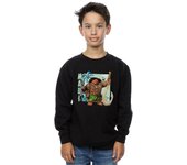 Absolute Cult Disney niños Moana Maui sudadera Deporte gris 5-6 Years