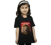 Absolute Cult Disney Girls The Lion King Película Mufasa Poster Camiseta Negro 7-8 Years