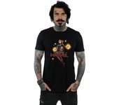 Absolute Cult Maravilla camiseta de Capitán Marvel Carol Danvers de los hombres Negro Large