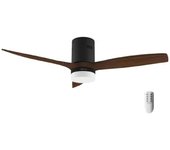 Cecotec Energysilence Aero 5600 Classic Ventilador De Techo Con Luz Y Mando 40W Madera/Negro