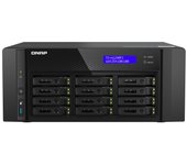 NAS torre QNAP 128GB 12 bahías U.2 NVMe PCIe Gen4/SATA 2x25GbE EPYC 7302P TS-h1290FX avanzado