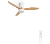 Ventilador de techo Create con WiFi, mando, luz LED 15W 3 temperaturas, función invierno/verano