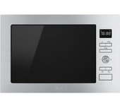 Smeg FMI425X Microondas Integrable con Grill 25L 900W Inox/Negro
