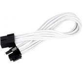 SilverStone PP07-PCIW Cable Extensor de Alimentación 8 Pin a PCI-E 6+2 Pin 25cm Blanco