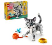 Lego Creator 3en1 Gato Juguetón, Transformable en Perro o Paloma de Juguete para Niños 8+ Años