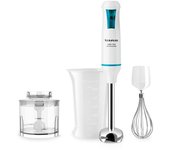 Batidora de inmersión Taurus Robot 750 Easy Plus Inox 750W Azul/Blanco vaso 500ml y picadora