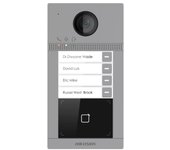 Videoportero Hikvision DS-KV8413-WME1 2MP WiFi PoE 4 Botones Lector Tarjetas MF 2 Relés IP65