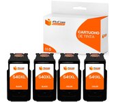 PcCom Essential Canon 540XL/541XL Cartucho Tinta Compatible Negro/Tricolor Pack 4
