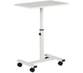 Homcom Mesa Auxiliar Con Ruedas Para Sofá Cama Altura Ajustable 60x40x52,5-84cm