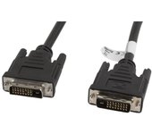 Cable DVI-D Lanberg CA-DVID-10CC-0030-BK 3m Dual Link 24+1 Macho a Macho Negro