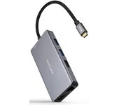 Nanocable Docking Hub 9 en 1 USB-C a HDMI/RJ45/USB 3.2/USB-C PD/Lector Tarjetas