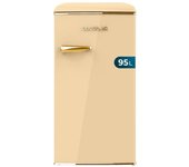 Frigorífico Cecotec Mini Retro 89cm 95L Clase E Gold Con Icebox Tirador Cromado