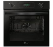 Horno eléctrico Candy 70L Negro con autolimpieza Aquactiva y display LED touch