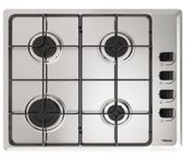 Teka HLX 640 Placa de Gas Butano 4 Zonas 58cm Acero Inoxidable