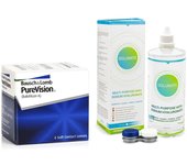 PureVision (6 lentillas) + Solunate Multi-Purpose 400 ml con estuche