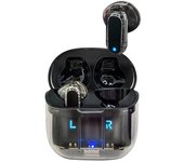 Cool Crystal Auriculares Stereo Bluetooth Earbuds Negros