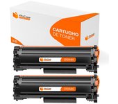 Pccom Essential HP CF244A Tóner Compatible Negro Pack 2