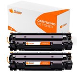 Pccom Essential HP CF283A Tóner Compatible Negro Pack 2