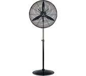 kaiserkraft Ventilador de pie industrial IP44, con rueda helicoidal, negro