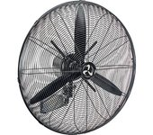 kaiserkraft Ventilador de pared industrial IP44, con rueda helicoidal, negro