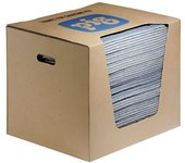 PIG Estera absorbente de fieltro aglutinante BLUE® - Paños de fieltro aglutinante universales, modelo universal, en caja dispensadora de cartón, A x L