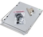 Kongamek Tablero de escritorio con pinza, L x A x H 340 x 248 x 46 mm, de chapa de zinc-aluminio DIN A4