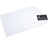 helit Tapete de escritorio, A x P 530 x 400 mm, UE 5 unid., transparente claro