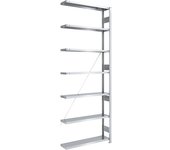 eurokraft pro Estantería ensamblable para cargas pesadas, galvanizada, altura de estantería 3000 mm, estantería de ampliación, A x P 1000 x 300 mm