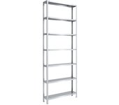 eurokraft pro Estantería atornillable, construcción ligera, galvanizada, altura de estantería 3000 mm, anchura de balda 1000 mm, profundidad 300 mm,
