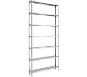 eurokraft pro Estantería atornillable de almacén, galvanizada, semipesada, altura de estantería 3000 mm, anchura de balda 1300 mm, profundidad 300 mm,