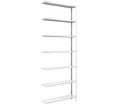 eurokraft pro Estantería atornillable de almacén, RAL 7035, semipesada, altura de estantería 3000 mm, anchura de balda 1000 mm, profundidad 300 mm,