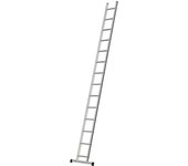 HYMER Escalera de mano con peldaños, anchura 350 mm, 14 peldaños incl. traviesa
