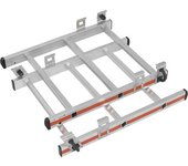 HYMER Juego de ampliación para el ajuste de altura, para escalera de plataforma de aluminio, 2 x 3 peldaños estrechos